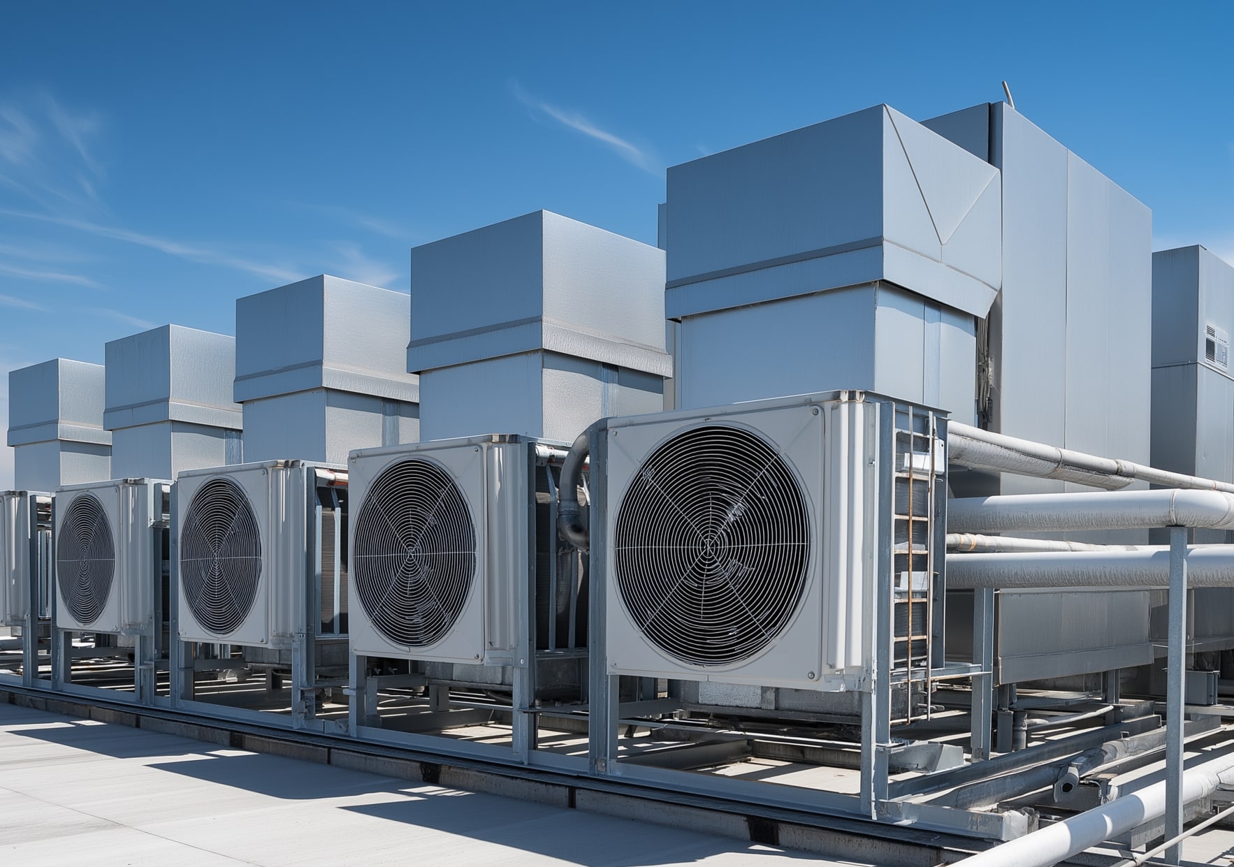 Image of complex Commercial HVAC equipment from TechniCool of Utah